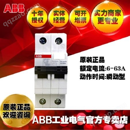 ABB原装20A漏电保护器空气开关断路器空开GSH201 AC-D20/0.03;10105190
