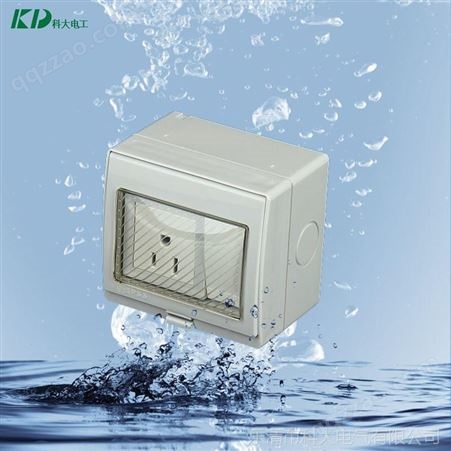 KD-US-1一位美标插座带一位开关防水等级IP55明装墙壁开关防水