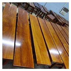南宁实木长条凳3.2厚度 火锅店凳子 奥坎条凳条凳 可定做 餐厅桌椅组合 木凳