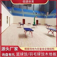 篮球馆运动木地板羽毛球馆比赛乒乓球馆舞蹈教室佰速