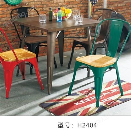 DJ-沈阳网红茶饮家具生产厂家 工业风金属桌椅组合