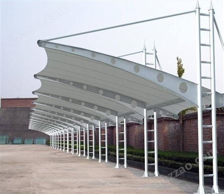 Q235北京户外膜结构汽车棚工程定制 定做膜结构遮阳雨棚 园林设计张拉膜景观棚厂家