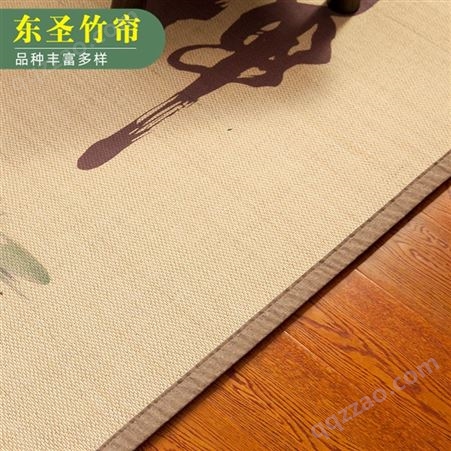 质量可靠 竹地毯 荷花竹制纤维地毯 东圣竹帘 价格实惠