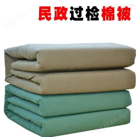 宏星军训学生棉被军绿色棉花被宿舍工地棉被救灾被床上用品批发