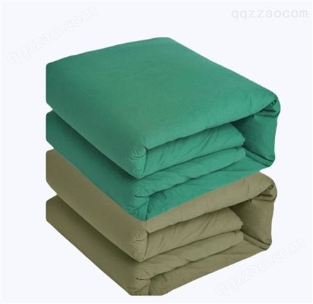 军绿棉被床褥垫被 棉花被子被芯秋冬被加厚救灾被褥子